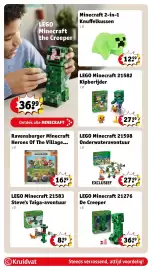 Kruidvat folder | Speelgoed Pagina 16: LEGO Minecraft Kipberijder €27,99, Lego minecraft de creeper €36,99