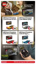 Kruidvat folder | Speelgoed Pagina 28: Lego speed champions bmw m3 e30 €25,99, Lego speed champions porsche 911 gt €24,99