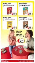 Kruidvat folder | Speelgoed Pagina 37: Boerderijdieren weetjes kwartet €3,99, Identity Games Verboden Te Lachen... €6,99