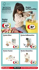 Kruidvat folder | Speelgoed Pagina 6: Houten IJsmachine €8,99, Houten Koffiemachine €8,99