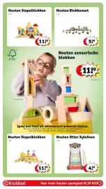Kruidvat folder | Speelgoed Pagina 7: Houten Otter Xylofoon €4,99, Houten Stapelblokken €11,99