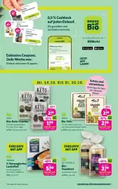 Denn's Biomarkt Flugblatt Seite 3: Dennree Norwegisches Lachsfilet €5,00, Bio-Toastbrot €2,20