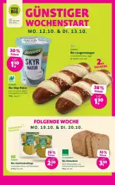 Denn's Biomarkt Flugblatt Seite 5: Scholderbeck Bio-Dinkelbrot €3,95, Dennree Bio-Gemüsebratlinge €2,20