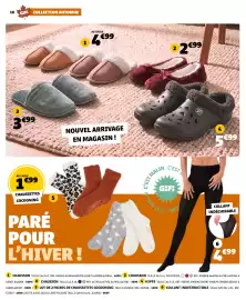 Catalogue GiFi | Gifi 29-09-2026 / 12-10-2026 page 10: Chaussons €3,99, Collant indéchirable €4,99