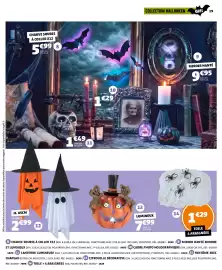 Catalogue GiFi | Gifi 29-09-2026 / 12-10-2026 page 19: Toile + 4 araignées 50g €1,29, Citrouille décorative €7,99