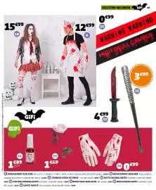 Catalogue GiFi | Gifi 29-09-2026 / 12-10-2026 page 29: Déguisement écolière €12,99, Rose ensanglanté €1,49