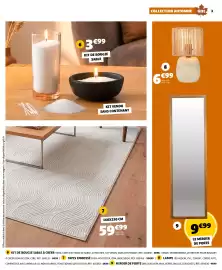 Catalogue GiFi | Gifi 29-09-2026 / 12-10-2026 page 3: Tapis embossé €59,99, Miroir de porte €9,99