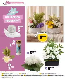 Catalogue GiFi | Gifi 29-09-2026 / 12-10-2026 page 36: Pot multifleurs €9,90, Bougie cire €1,79