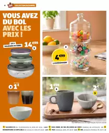 Catalogue GiFi | Gifi 29-09-2026 / 12-10-2026 page 6: Bonbonnière x3 empilable €4,99, Saladier x3 €14,99