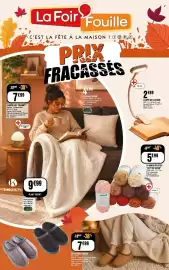 Catalogue La Foir'Fouille semaine 40 page 1: La Foir Fouille 1-299 -38% 7 €99 LAMPE LED "CHAMPI❞ Bambou Polypropylene 014.5