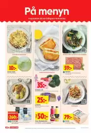 ICA Kvantum reklamblad vecka 41 Sida 4: Fläskfär €59,00, Torskygg fiskpanetter med dillsås €260,00