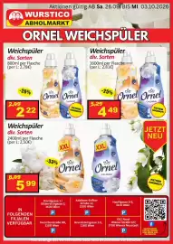 Wurstico Flugblatt woche 39 Seite 5: Weichspüler Ornel €2,22, Weichspüler Ornel €4,49