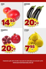 Rinkeby Matcenter reklamblad vecka 40 Sida 8: Mango €14,95, Granatäpple €20,00