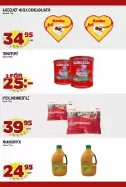 Rinkeby Matcenter reklamblad vecka 40 Sida 3: Subhan tomatpure €25,00, Danpo kycklinginnerfilé €39,95