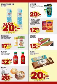 Rinkeby Matcenter reklamblad vecka 40 Sida 6: Eldorado runda bomulls-rondeller €20,00, Felix ketchup €32,95