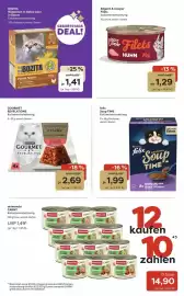 ZOO & Co Flugblatt woche 40 Seite 6: Felix Soup TIME Katzen Nassnahrung €1,99, Animonda CARNY Katzennassnahrung €1,49