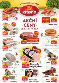 MP Krásno leták Strana 1: Linie šunka €18,50, Balaton klobása €20,50