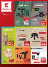 Kaufland leták týden 40 Strana 1: Polštář s plyšovou dekou €199,90, Župan €179,90
