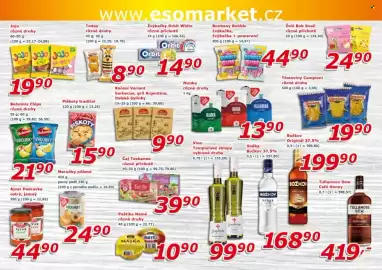 ESO MARKET leták Strana 6: Jojo různé druhy €19,90, Variant koření barbecue, grill argentina, italské bylinky €9,90