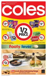 Coles catalogue week 40 Page 1: Cadbury Sharepack €3,75, Bulla Frozen Dessert Sticks €5,00