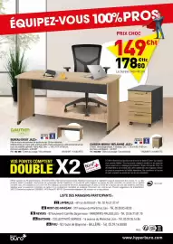Catalogue Hyperburo page 4: ÉQUIPEZ-VOUS 100% PROS PRIX CHOC 149cht 178800 €ttc Le bureau 140 x 80 cm GAUTIER office BUREAU