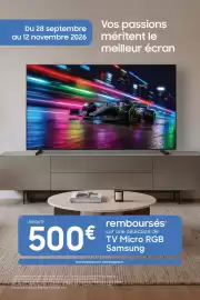 Catalogue MDA page 1: Samsung - tv micro rgb €500,00