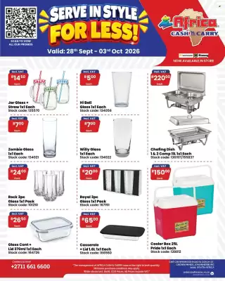 Africa Cash and Carry (valid until 3-10)