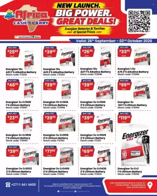 Africa Cash and Carry (valid until 2-10)