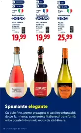Catalog Lidl | Alcool Pagină 50: ALINI Prosecco Frizzante D.O.C €25,99, VILLA BONAGA Lambrusco dell'Emilia €19,99