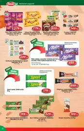 Real akciós újság Oldal 12: Filipinos csokoládés karika €899,00, Milka táblás csokoládé €499,00