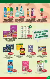 Real akciós újság Oldal 19: Friskies száraz macskalel €1.199,00, Whiskas nedves macskaeledel €849,00
