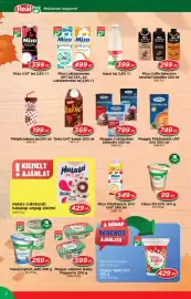 Real akciós újság Oldal 2: Tarka kakao €369,00, Mizo főzötejszin €549,00