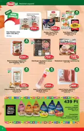 Real akciós újság Oldal 6: Falusi bacon szalonna €2.499,00, Falusi bükkfán füstölt kolozsvári szalonna €3.490,00