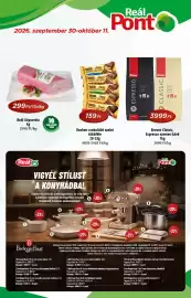 Real akciós újság Oldal 1: Roshen csokoládé €159,00, Bravos classic espresso szemes kávé €3.999,00