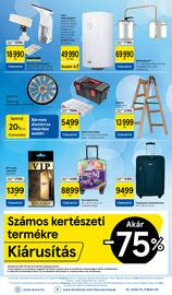 Tesco akciós újság hét 40 Oldal 30: Szerszámoslada €5.499,00, Kärcher ablakmosó €18.990,00