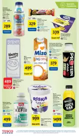 Tesco akciós újság hét 40 Oldal 10: Parmalat ivójoghurt €289,00, Riska laktózmentes tejföl €999,00