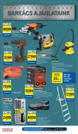Tesco akciós újság hét 40 Oldal 14: Black+Decker fúró-csavarozó €20.990,00, Lengőhosszabbító €7.599,00
