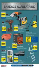 Tesco akciós újság hét 40 Oldal 14: Black+Decker fúró-csavarozó €20.990,00, Lengőhosszabbító €7.599,00