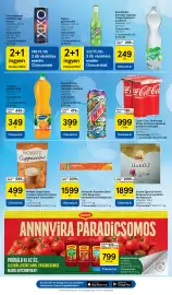 Tesco akciós újság hét 40 Oldal 23: Mokate cappuccino €499,00, Topjoy gyümölcsital €232,00