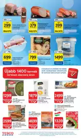Tesco akciós újság hét 40 Oldal 4: Tortellino sztrapacska €799,00, Gallicoop panírozott pulykamellérmé €2.599,00