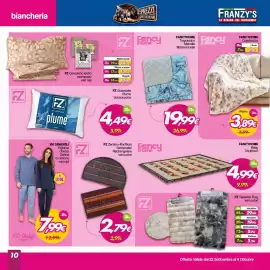 Volantino Franzy's settimana 40 Pagina 10: FZ Zerbino €2,79, 100 Sbadigli Pigiama Uomo/Donna €7,99
