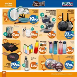 Volantino Franzy's settimana 40 Pagina 14: Accademia Mugnano Casseruola Tegame Pentola €4,79, ARCA Padella Pancake €11,89