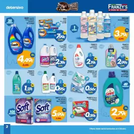 Volantino Franzy's settimana 40 Pagina 2: Franzy's Fogli per asciugatrice €0,66, Franzy's Panno Catturacolore €0,59