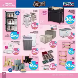 Volantino Franzy's settimana 40 Pagina 8: FZ Sgabello €5,99, FZ Set 3 pezzi spugna luna €6,99