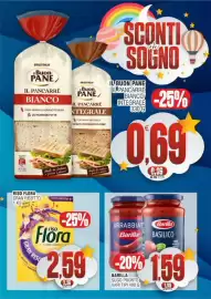 Volantino Vicino a te supermercati Pagina 4: Barilla sugo pronto €1,59, Riso Flora Gran Risotto €2,59