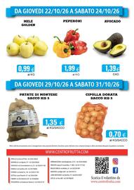 Volantino Centro frutta Pagina 4: Peperoni €1,99, Mele Golden €0,99