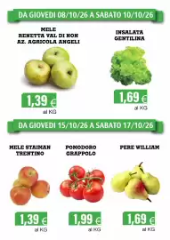 Volantino Centro frutta Pagina 3: Mele Staiman Trentino €1,39, Pomodoro grappolo €1,99