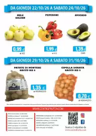 Volantino Centro frutta Pagina 4: Peperoni €1,99, Mele Golden €0,99