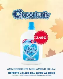 Volantino Opportunity Shop Pagina 1: Ammorbidente Mon Amour €2,49