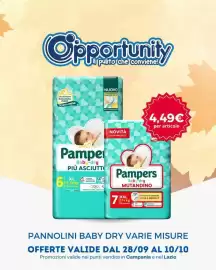 Volantino Opportunity Shop Pagina 8: Pampers Baby-dry €4,49